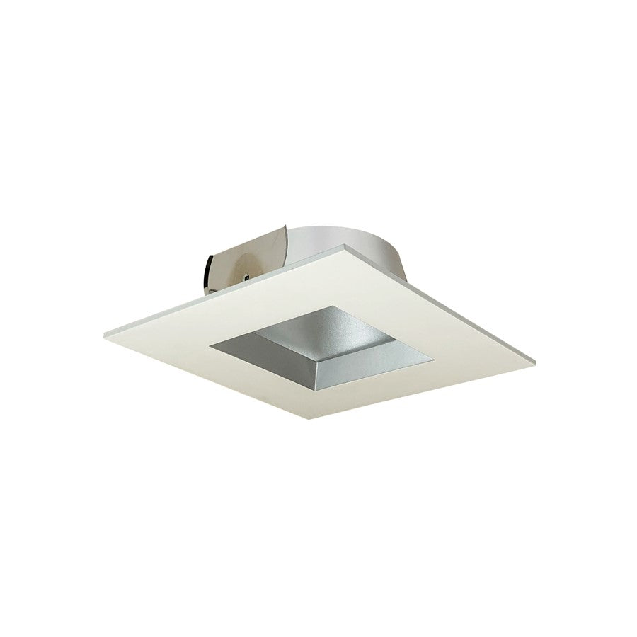 Nora Lighting 6" Square Regressed Reflector Trim, Haze/White - NTM-6857HZHZW