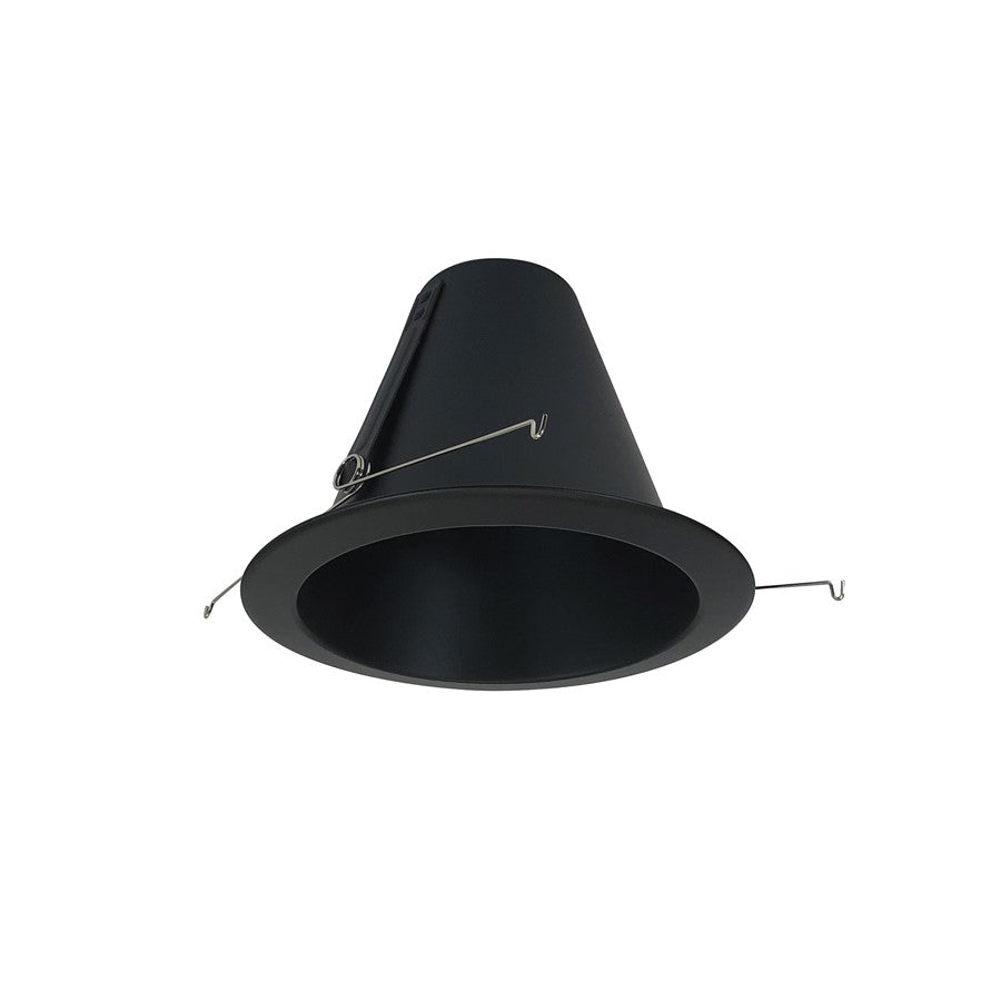 Nora Lighting 6" Air-Tight Aluminum Cone Reflector, Black - NTM-710BBAL