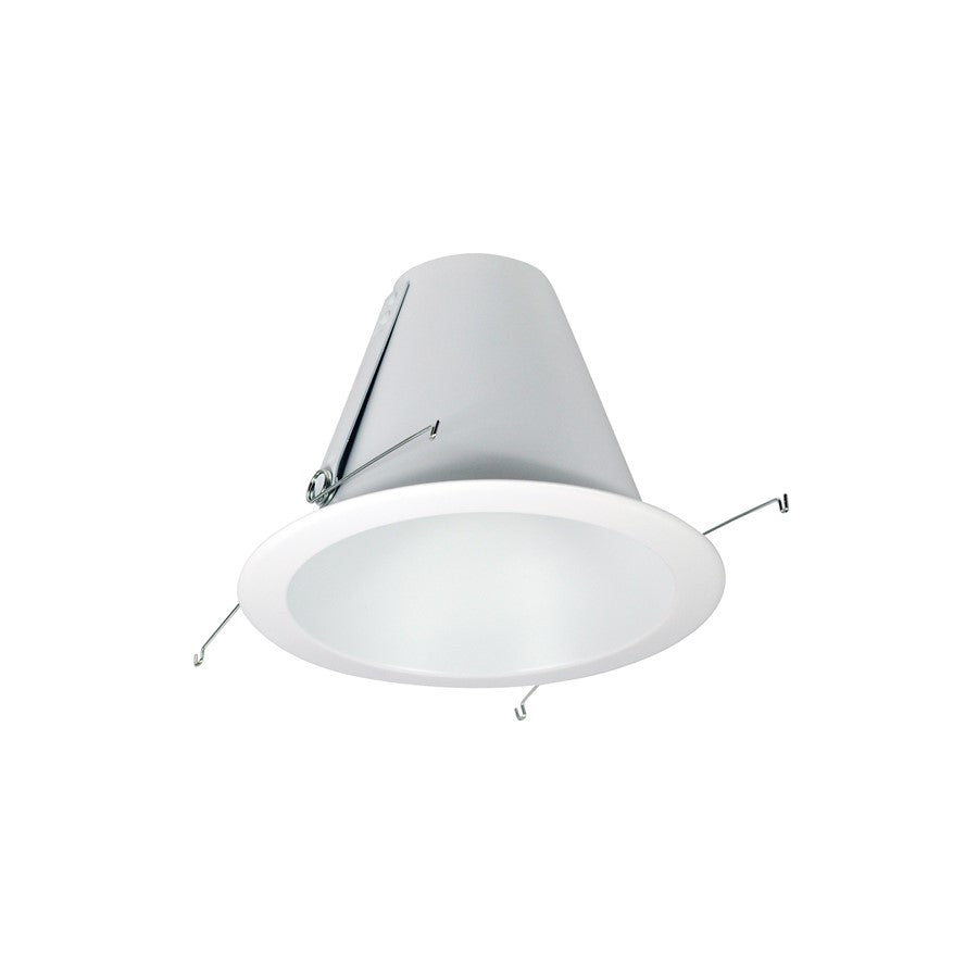 Nora Lighting 6" Air-Tight Galvanized Iron Cone Reflector, White - NTM-710WAL