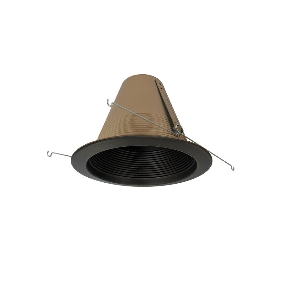 Nora Lighting 6" Air-Tight Aluminum Baffle Cone/Flange, Bronze - NTM-713BZ