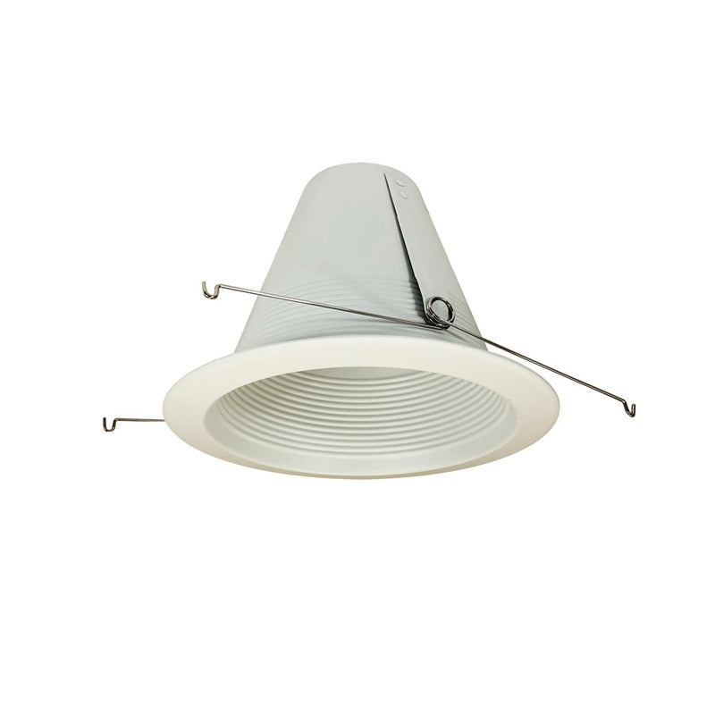Nora Lighting 6" Air-Tight Aluminum Baffle Cone/Flange, White - NTM-713WAL
