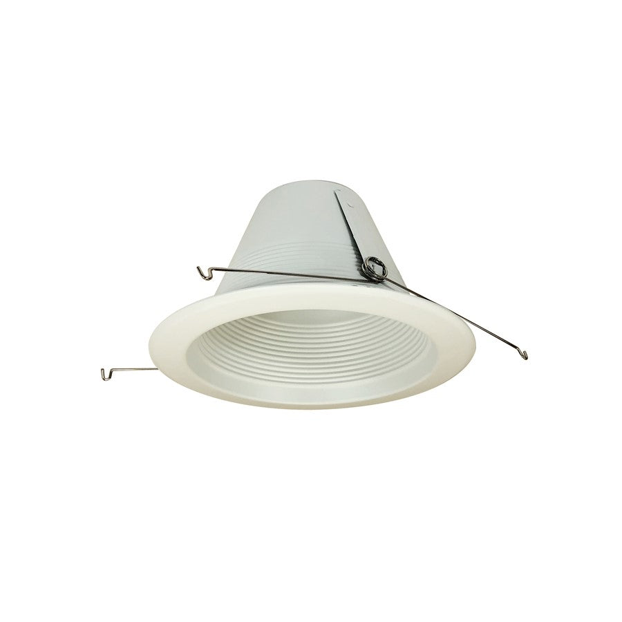 Nora Lighting 6" Air-Tight Aluminum Shallow Baffle Cone, White - NTM-716WAL