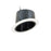 Nora 6" Sloped Phenolic Stepped Bfl Trim, Blk/Wht - NTP-614B