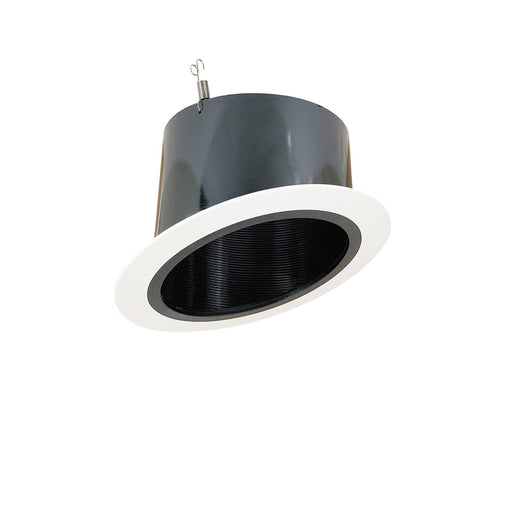 Nora 6" Sloped Phenolic Stepped Bfl Trim, Blk/Wht - NTP-614B