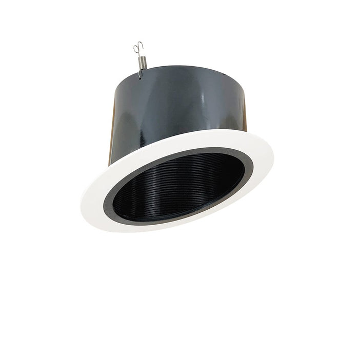Nora 6" Sloped Phenolic Stepped Bfl Trim, Blk/Wht - NTP-614B