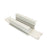 Nora Straight Connector For Recessed Track, 1 Or 2 Circuit Track, WH - NTRT-10W