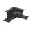 Nora L Connector For Recessed Track, 1 Or 2 Circuit Track, Black - NTRT-13B