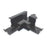 Nora T Connector For Recessed Track, 1 Or 2 Circuit Track, Black - NTRT-14B