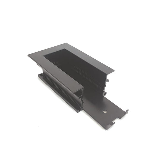 Nora Lighting End Feed For Recessed Track, 1 Or 2 Circuit Track, BK - NTRT-16B