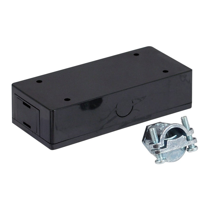 Nora Lighting LEDur Undercabinet J-Box/2 Female Connector, Black - NUA-802B