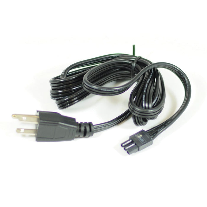 Nora Lighting 72" LEDur Cord/Plug, Black - NUA-805B