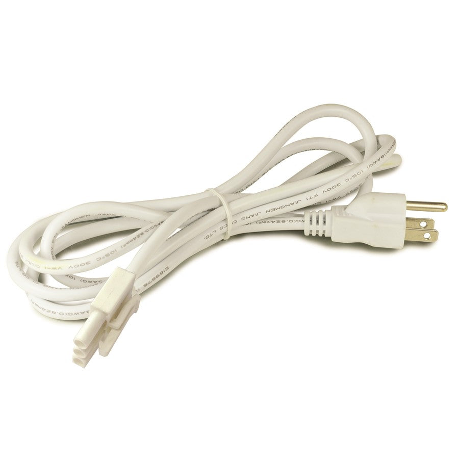 Nora Lighting 72" LEDur Cord/Plug, White - NUA-805W