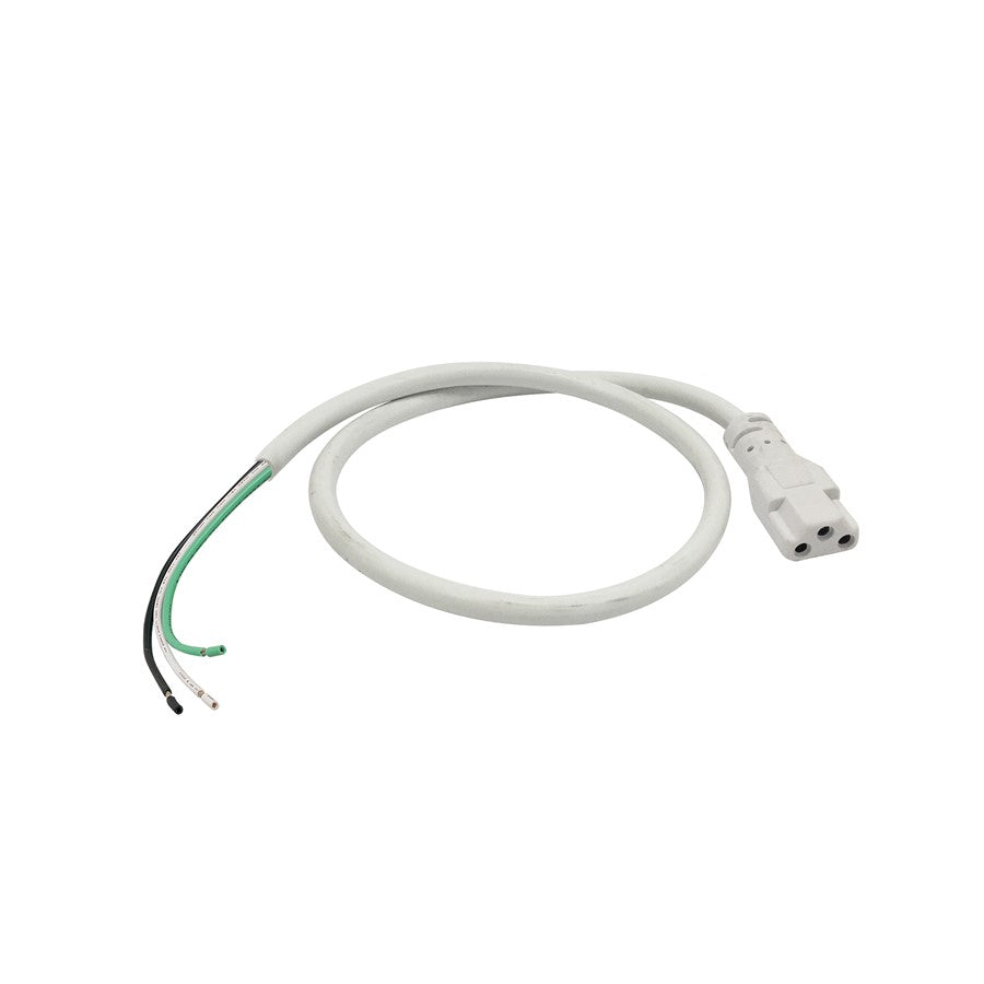 Nora Lighting 72" Hard Wire Connector, Wh, White - NUA-904W