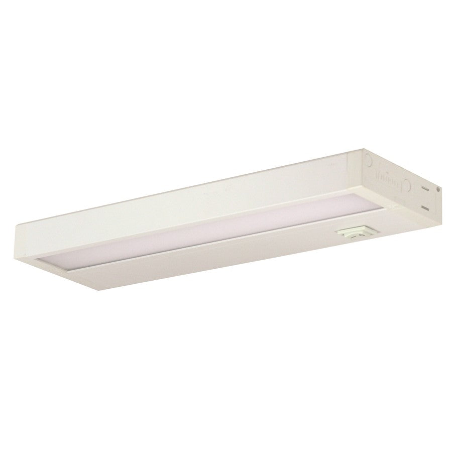 Nora 11" LEDUR UndrCab/Ded CCT, 360lm/ft, 4000K, Wht - NUD-8811-40WH