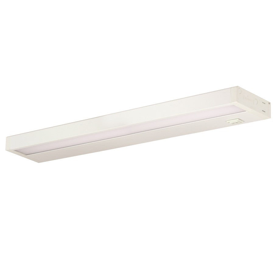 Nora 22" LEDUR UndrCab/Ded CCT, 360lm/ft, 2700K, Wht - NUD-8822-27WH