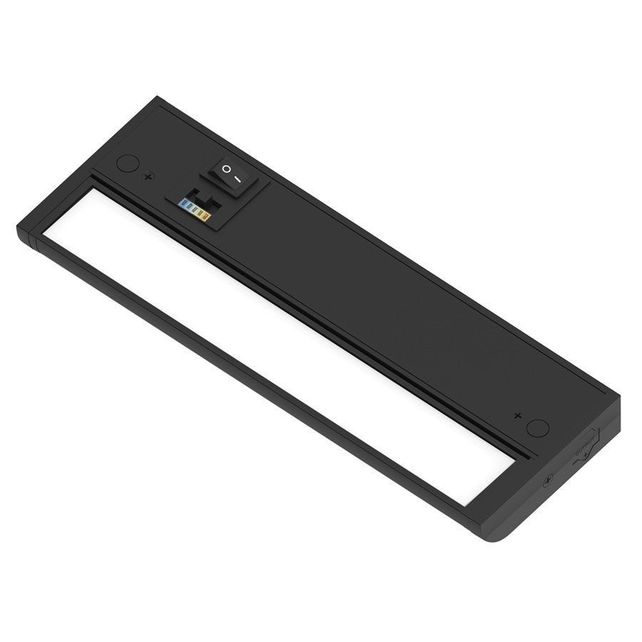 Nora Lighting 10" 120V Adjustable LEDUR Under Cabinet, Black - NUDA-10TWB