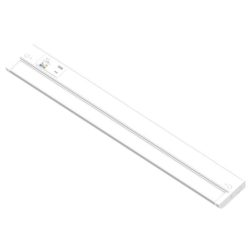 Nora 24" 120V Adj LEDUR UndrCab/USB Ports, Wht, MPW - NUDA-24TWMPW-USB