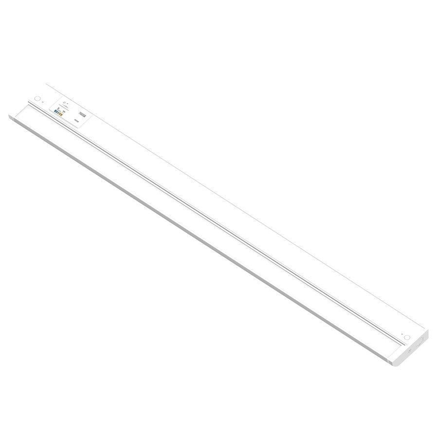 Nora 32" 120V Adj LEDUR UndrCab/USB Ports, Wht, MPW - NUDA-32TWMPW-USB