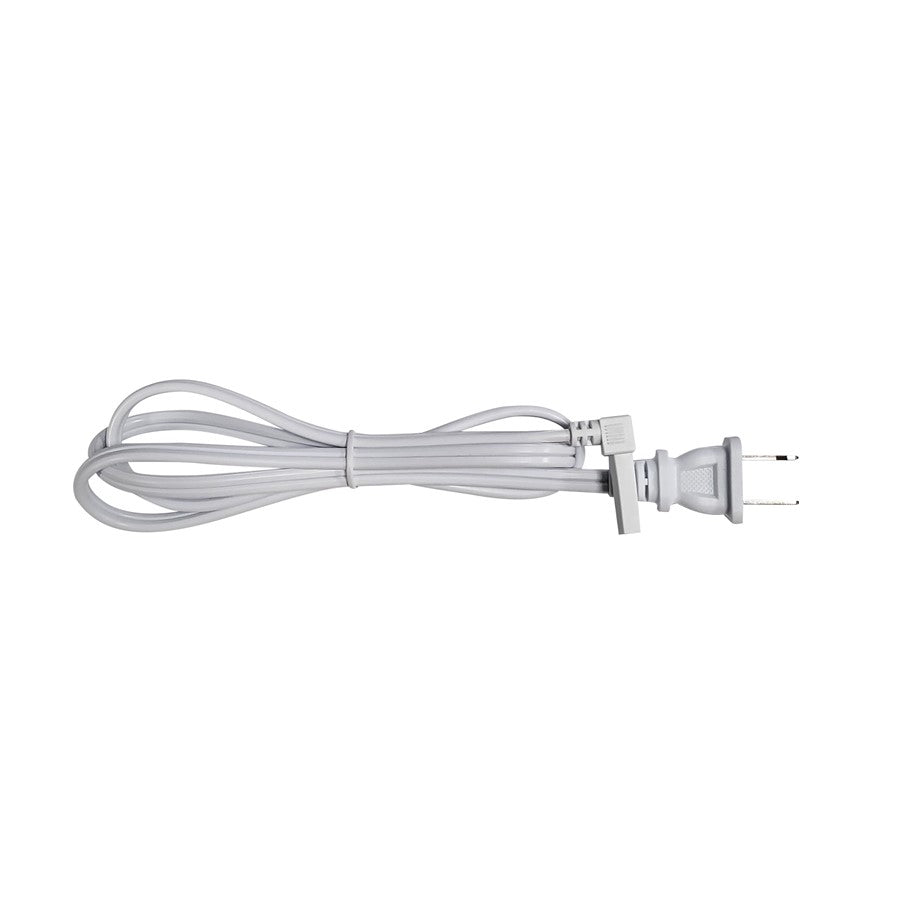 Nora 39" 90° Cord/Plug Pwr Crd for NULB120, Wht - NULBA-139P-L90
