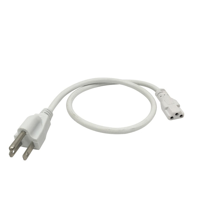 Nora Lighting 72" Cord/Plug Power Cord for NULS, White - NULSA-106