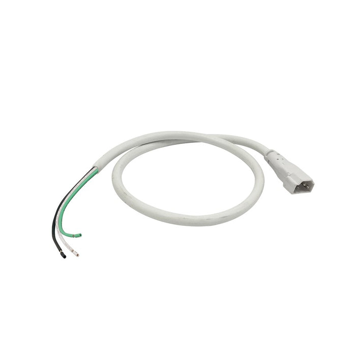 Nora Lighting 72" Hardwire Power Cord for NULS, White - NULSA-272-HWC