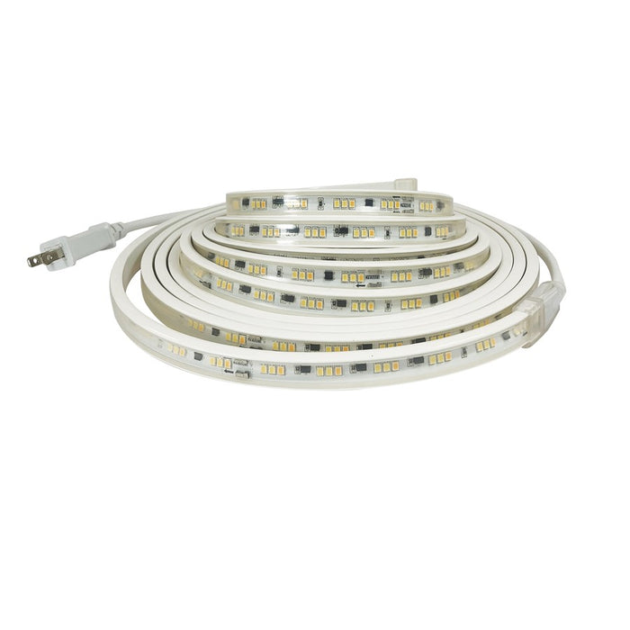 Nora 120V LED Tape Light, 150', 3000K 8'Cord/Plug, WH - NUTP13-W150-12-930-CP