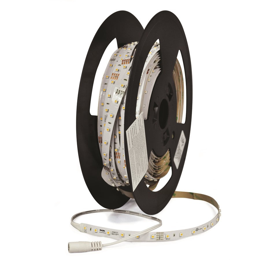Nora Standard 100' 24V LED Tape/1.3W/Ft, 3000K/90+ CRI/WH - NUTP71-W100LED930L