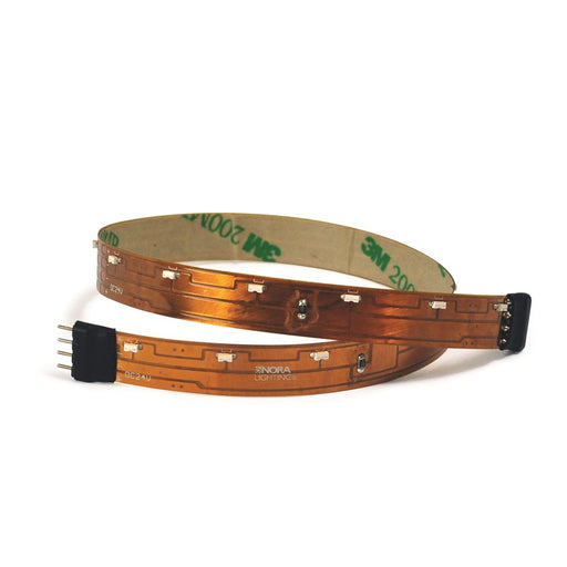 Nora Lighting Side Tape Light, 24V 12" 3000K, Amber - NUTP9-LED30-12