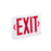 Nora Thermoplastic LED Exit Sign, Red Letters/WH, 2 Circuit - NX-504-LED-R