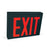 Nora Steel Body Nyc Exit Signs, 8" Red Letters/BK Housing/1F/2F - NX-550-LEDU-RB