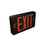 Nora LED Exit, Sel Red or Green/Mtchd Clr Diff, Blk Hsg, Blk - NX-603D-LED-B