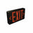 Nora LED Exit, Sel Red or Green/Mtchd Clr Diff, Blk Hsg, Blk