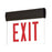 Nora Lighting Exit Adj 2C 1F Red/Clr Black - NX-811-LEDRCB