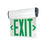Nora Lighting Exit Adj Bat 2F Grn/Mir White - NX-812-LEDG2MW