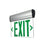 Nora Lighting Exit Adj Bat 1F Grn/Clr Alum - NX-812-LEDGCA