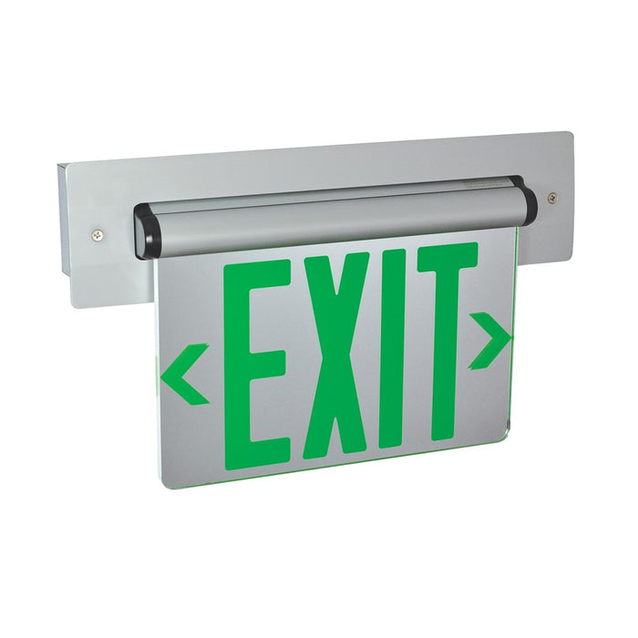 Nora Lighting Exit Rec Adj Ac 1F Grn/Mir Whi - NX-813-LEDGMA