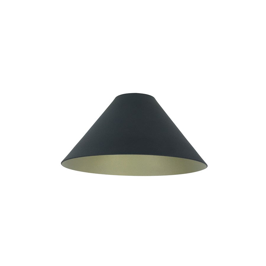 Nora 2" Ilene Fixture Shade, Champagne Haze/Black - NYLM-2CONECHB