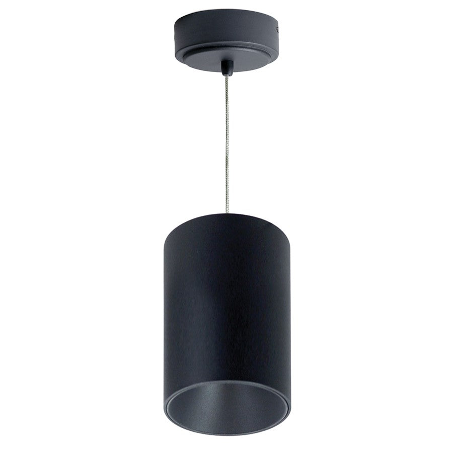 Nora 5" iLENE Cable Mt Mini Cyl, 40W, Blk/277V, 4000K, Blk - NYLM-5C40XBBLE4
