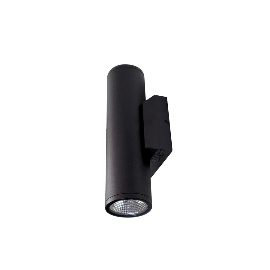 Nora 3" Up/Down Wall Mounted LED Cylinder/Selectable CCT/Black - NYUD-3L1345B
