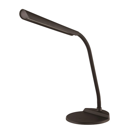 Nuvo Lighting LED Desk Lamp | Contemporary Black Finish | Home Office & Task Lighting | 8W 600 Lumens 3000K Dimmable | Model 57-040