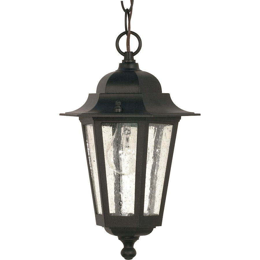 Nuvo Lighting Cornerstone 1 Light 13" Hanging Lantern, Clear Seed