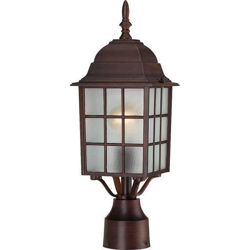 Nuvo Lighting Adams 1 Light 17" Outdoor Post, Frosted Glass