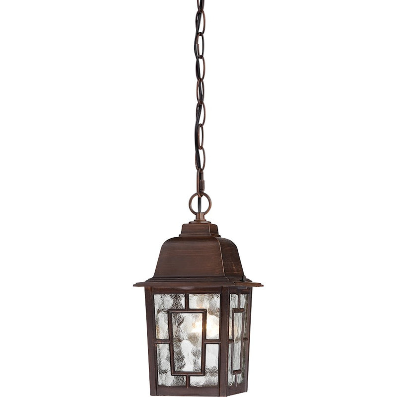 Nuvo Lighting Banyan 1 Light 11" Outdoor Hanging, Clear Water Glass