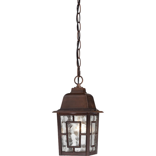 Nuvo Lighting Banyan 1 Light 11" Outdoor Hanging, Clear Water Glass