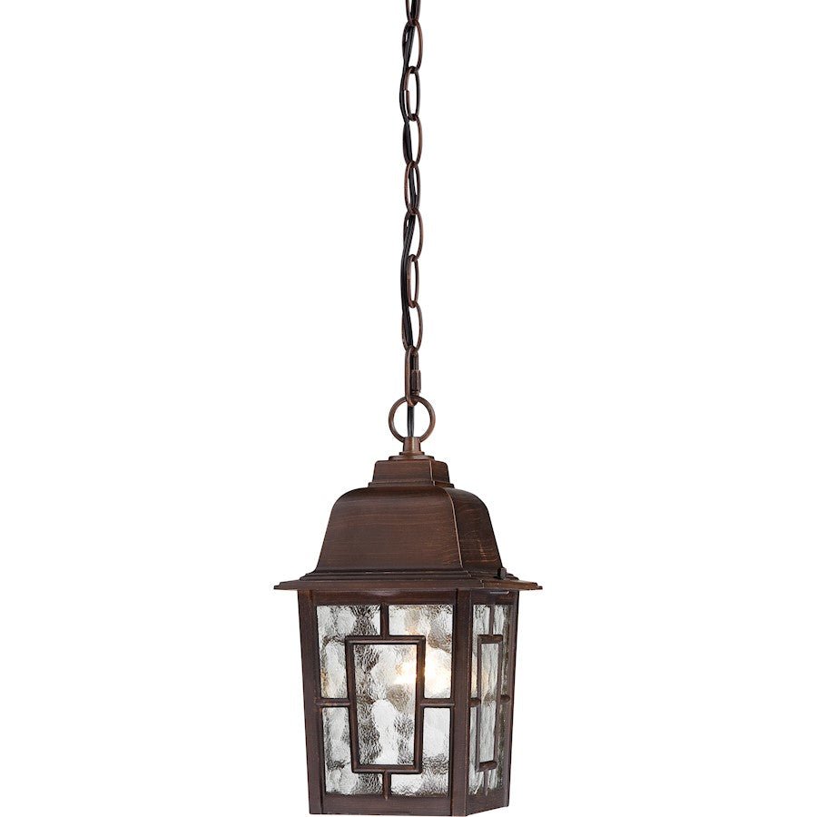 Nuvo Lighting Banyan 1 Light 11" Outdoor Hanging, Clear Water Glass