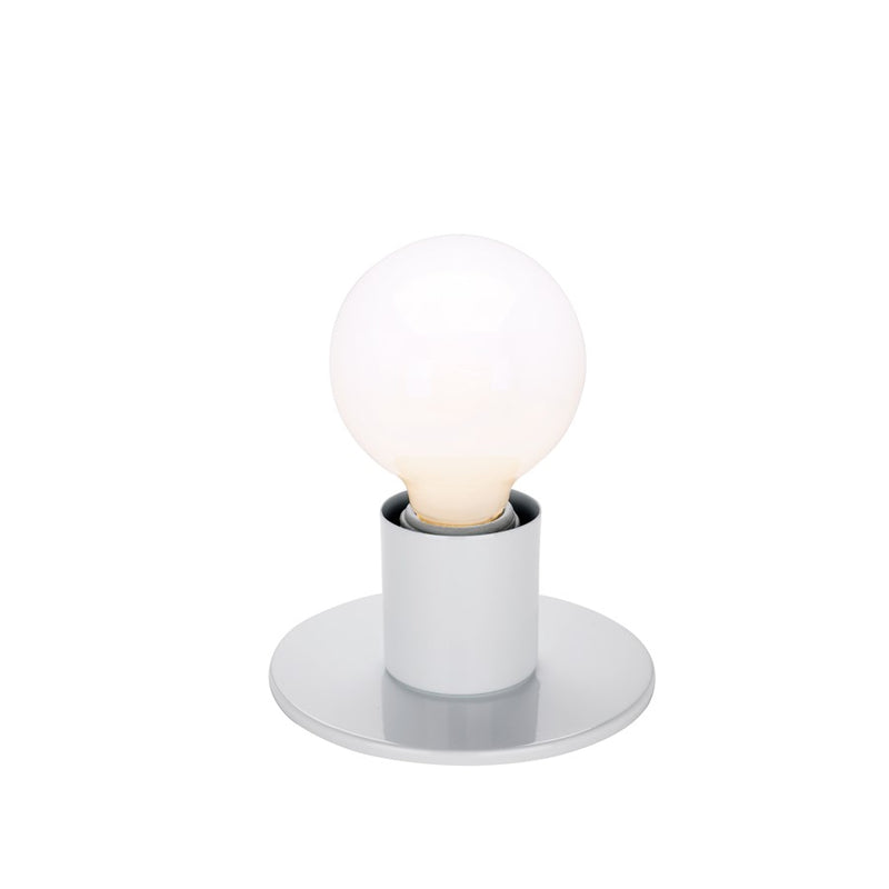 Nuvo Lighting Surface Mount 5in 1-Light Flush Mount | Contemporary White | Bathroom & Hallway | 5 x 5 x 2.375 in | Model 60-4803