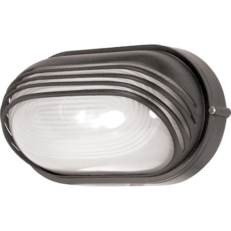 Nuvo 60-523 10in 1-Light Outdoor Wall Light | Architectural Bronze Die Cast Aluminum and Frosted Glass | Exterior Entryway & Patio | 6.125 | Model 60-523