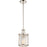 Nuvo Lighting Krys 1 Light Crystal Accent Mini Pendant Polished Nickel