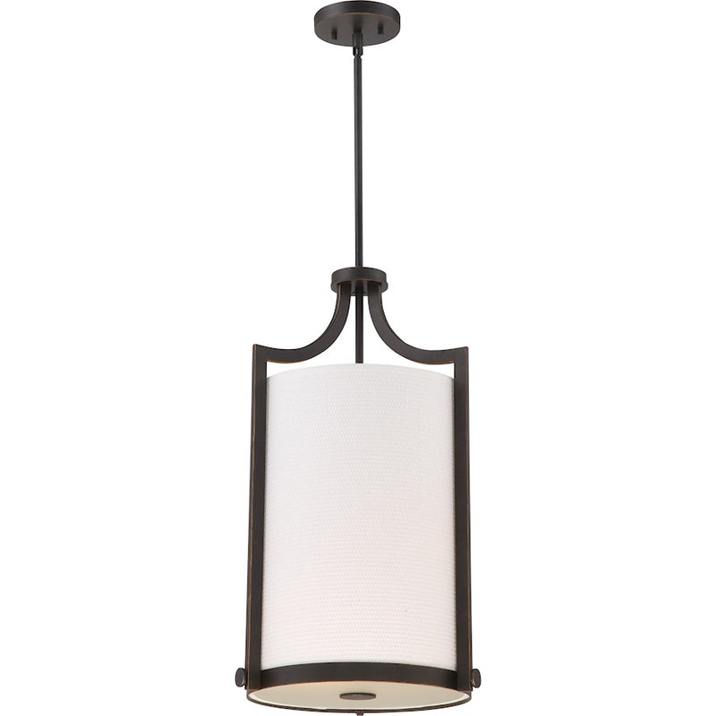 Nuvo Lighting Meadow 24in 3-Light Pendant | Transitional Russet Bronze | Foyer & Dining Room | 24in H | Model 60-5887
