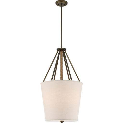 Nuvo Lighting Seneca 17in 3-Light Pendant | Transitional Mahogany Bronze | Kitchen Island & Dining Room | 30.38in H | Model 60-5899